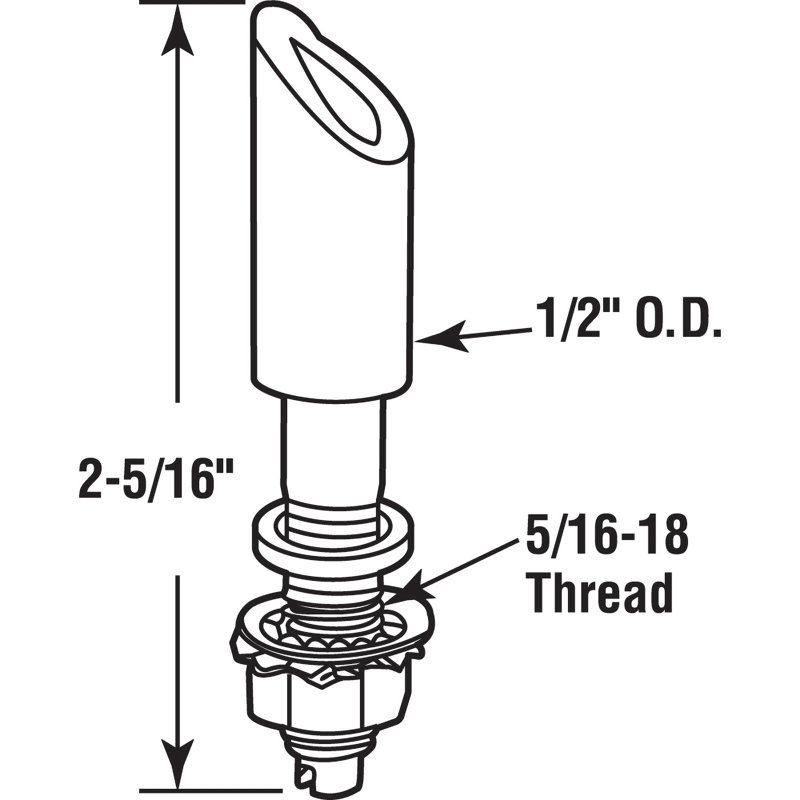 Pintle, 1/2 po (paquet simple)
