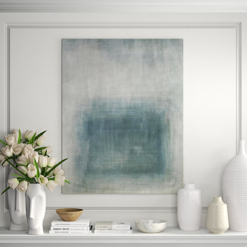 Subtle Appearance III Painting by Sofia Fox, Image Brush Gel, 38" H x 30" W x 1.5" D