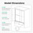 Space-saving Adjustable Glass Matte Black Shower Partition For Modern Bathrooms
