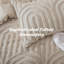 Ensemble d'édredon de literie touffeté Boho - ensembles d'édredon beige Boho, ensemble de lit brodé à la ferme 3 pièces, édredon moelleux et douillet à motif de voûte pour toutes les saisons-116730066