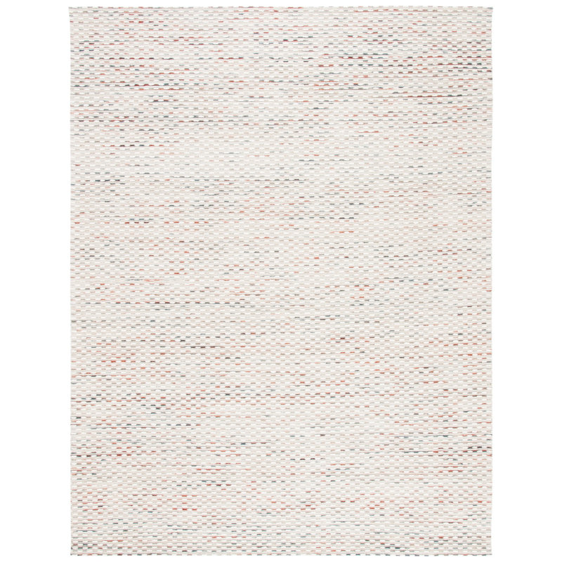 Tapis abstrait en laine / coton tissé à la main Laureldale, Rectangle 8 pi x 10 pi