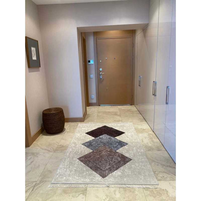 Tapis Masanao avec envers antidérapant, Tapis de couloir 5 pi 11 po x 16 pi 5 po