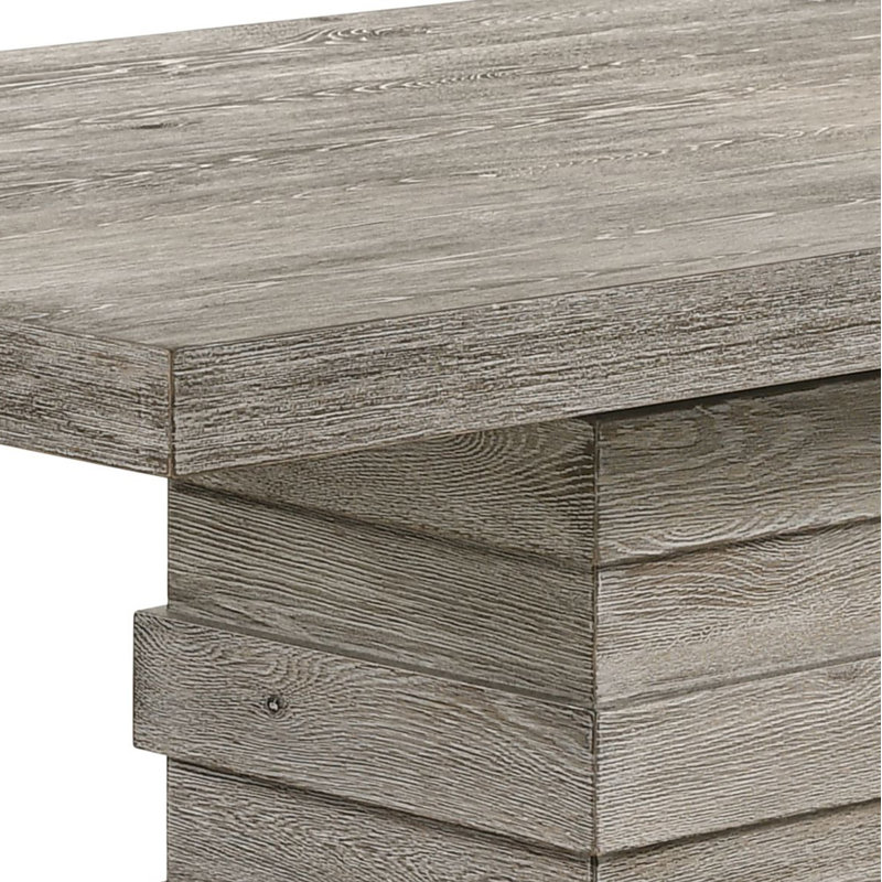 Bucyrus Salvaged Light Oak Rectangular 84.5'' L x 40.5'' W Dining Table
