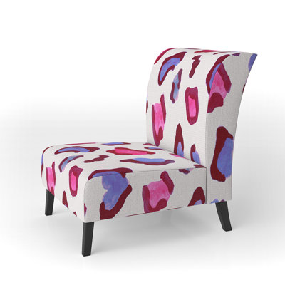 Fauteuil de chambre Watercolor Animal Skin I - Chaise rembourrée d'appoint