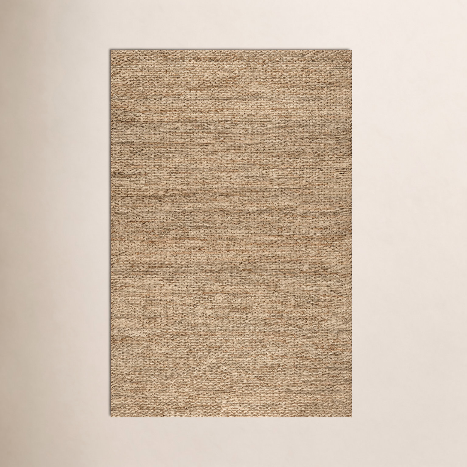 Natural Hand-Woven Jute Rug, Rectangle 6' x 9'