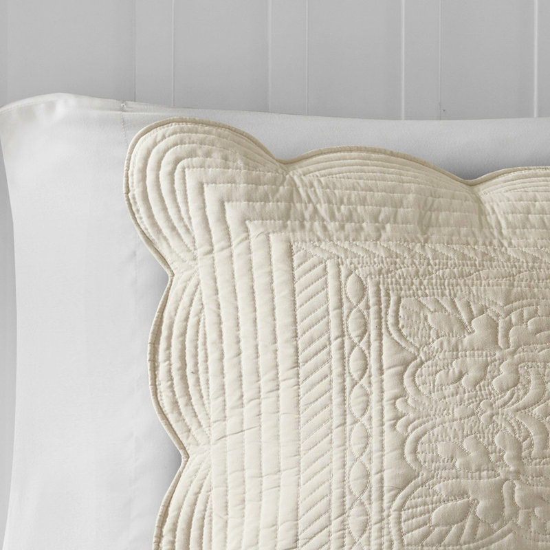 Couette réversible 3 pièces, grand lit/queen, bordure festonnée, garnissage en mélange de coton, lavable à la machine, ambiance chalet douillette, en microfibre douce, crée une atmosphère paisible dans la chambre.