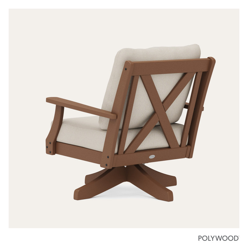 Fauteuil pivotant Braxton, Dune, Beige clair