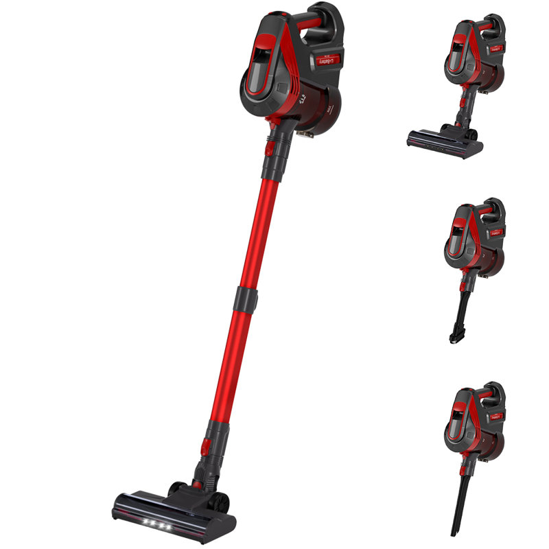 Aspirateur balai autoportant sans fil avec filtre HEPA, phares à DEL