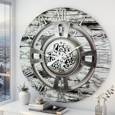 Horloge murale 24 po de taille moyenne pour le salon