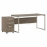 Bureau et piédestal mobile à 3 tiroirs