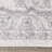 Vanille Oriental White Grey Traditional Area Rug-1113303821