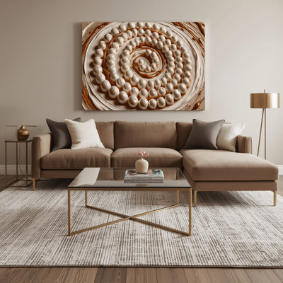 Dessert tapioca pudding, art mural sur toile grise