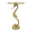 Table d'appoint décorative en métal bord de mer hippocampe de style nautique décoratif inspiré de l'océan, base de mobilier de maison de plage, art maritime, décor de salon côtier-364681983