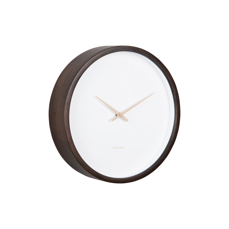 Analogue Quartz Movement / Crystal Tabletop Clock in Brown