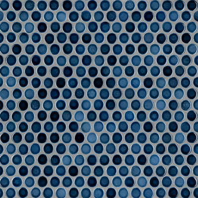 Hudson Penny Round .80" x .80" Porcelain Penny Round Mosaic Wall & Floor Tile
