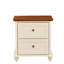 Table de chevet moderne de 22,9 po Riva avec station de charge, ports USB et tiroirs Riva-130631285