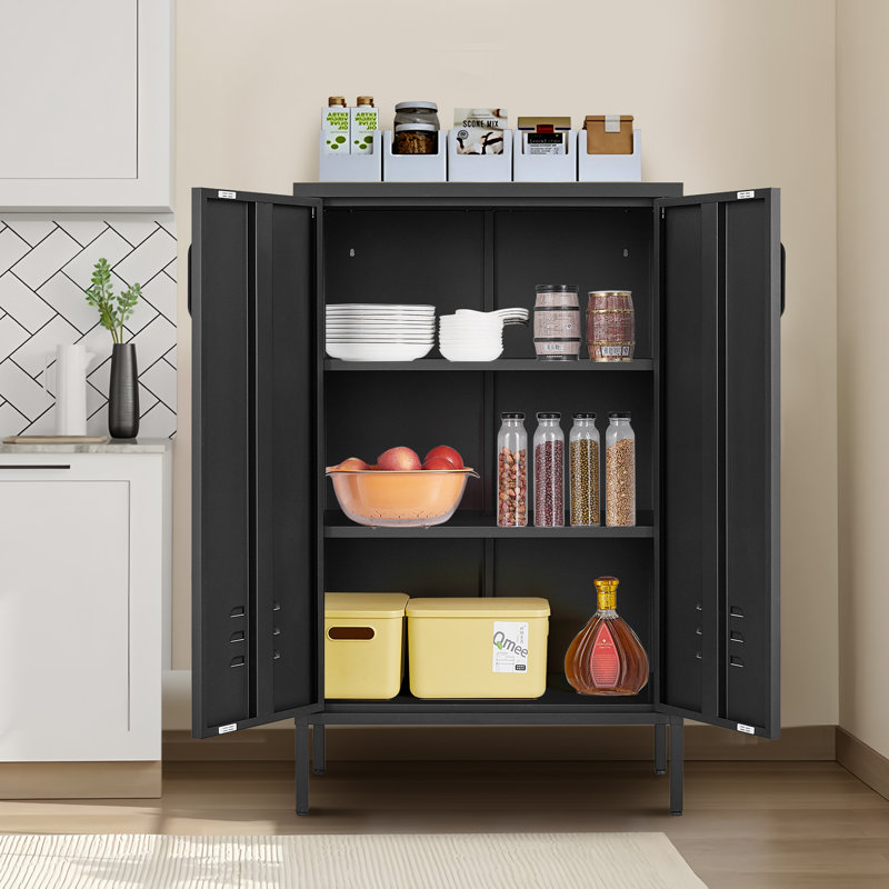 Slavica Steel Complete Storage System, Black