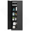 Armoire de cuisine 72 po en métal avec portes, organisateur de rangement autoportant robuste avec 5 tablettes réglables, assemblage sans outil pour garde-manger, cuisine, salle de bain
