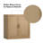Rattan Storage Cabinet with Adjustable Shelves-4129924-128549
