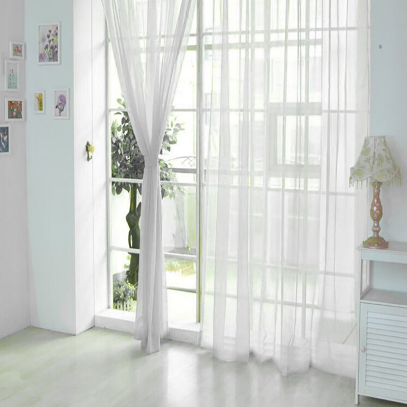 Lachlan Sheer Voile Window Curtain Panel, White