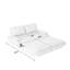 Canapé-lit convertible 3 en 1 de 186 cm (73,2 po), format Queen, en velours côtelé avec méridienne, multifonctionnel, idéal pour le salon, la chambre et l'appartement, gris.-1190736622