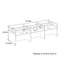 Bureau d'ordinateur, bureau, bureau pour 6 personnes