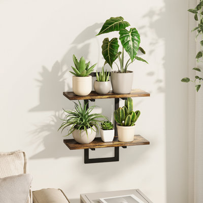Wall Planters for Indoor Plants Window Plant Shelves Vertical Plant Holder Wall Decor Plant Stand Indoor Floating Shelves for Plant Hangers for Living Room Bedroom Bathroom
