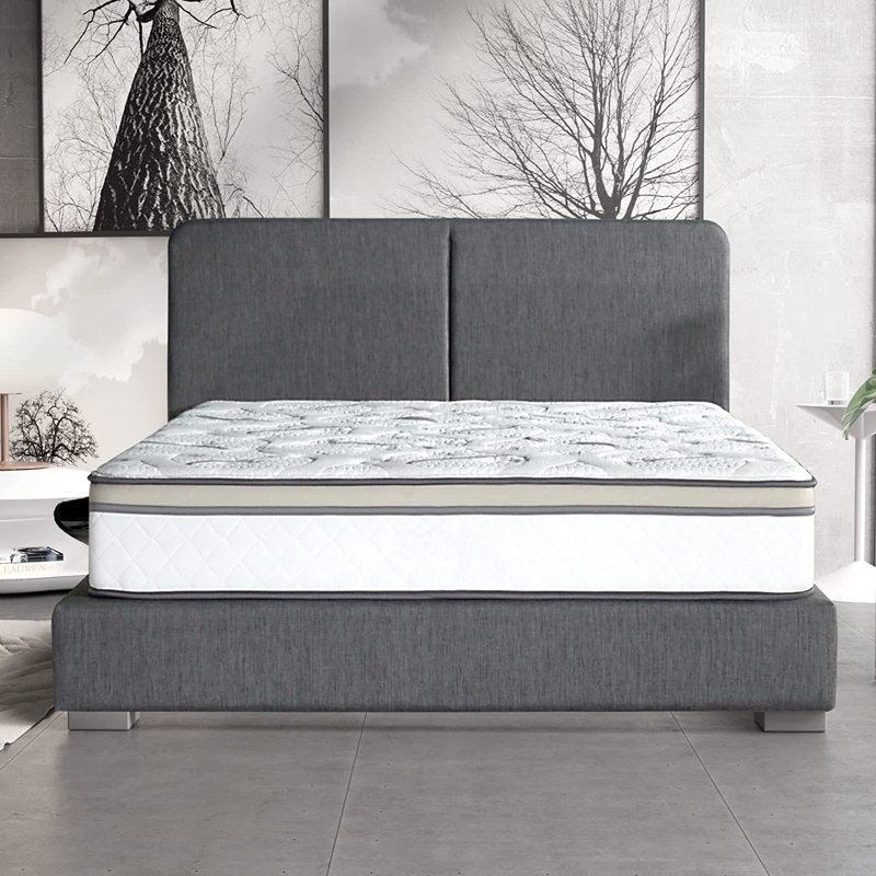 Matelas hybride moyen en mousse viscoélastique imprégnée de gel 10 po BRN GoSleep, Très grand