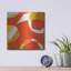  «Orange Starburst 3» par Laura Gibson, art mural en métal, 12 po x 12 po-1015598858