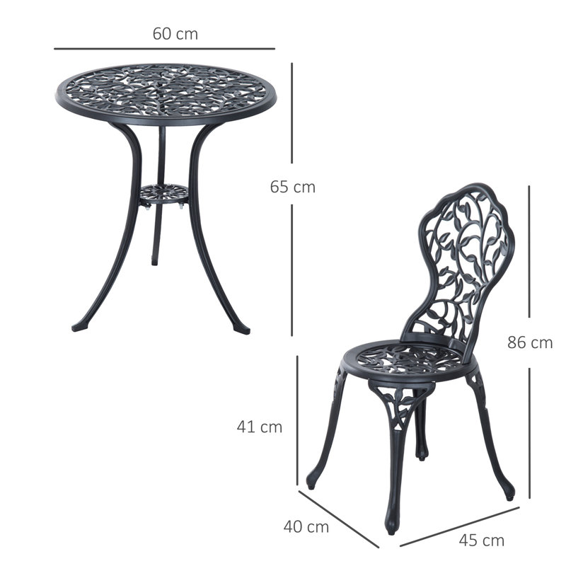 2 - Person Patio Dining Set with Round Table
