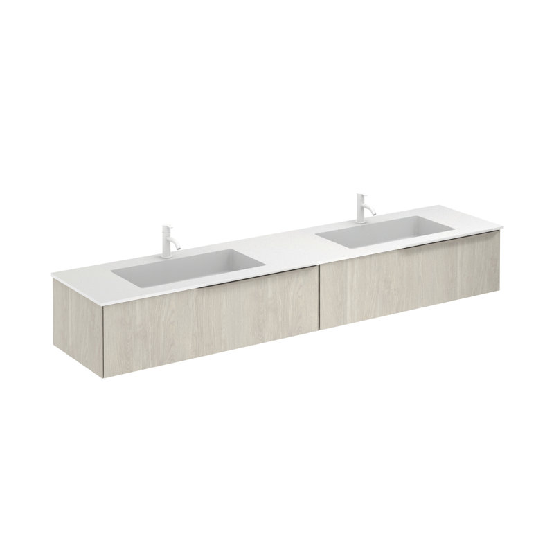 48'' Double Bathroom Vanity with Ceramic Top