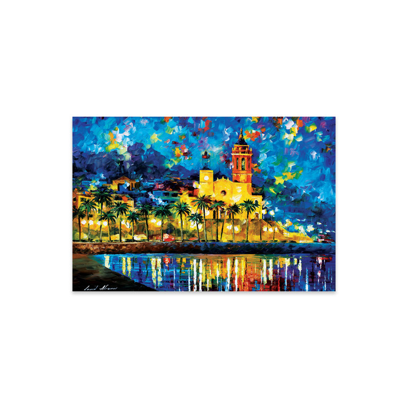 " Spain, Sitges " Graphic Art Print