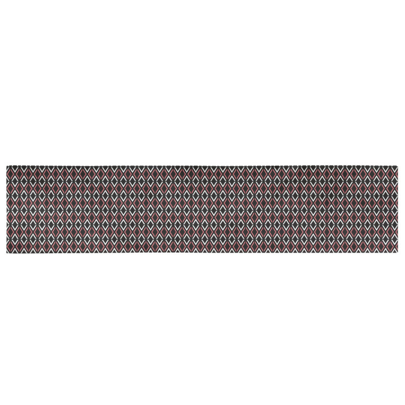 Chemin de table arrow diamants Avicia, 91,5 po x 17,5 po, Poly, Noir / Rouge