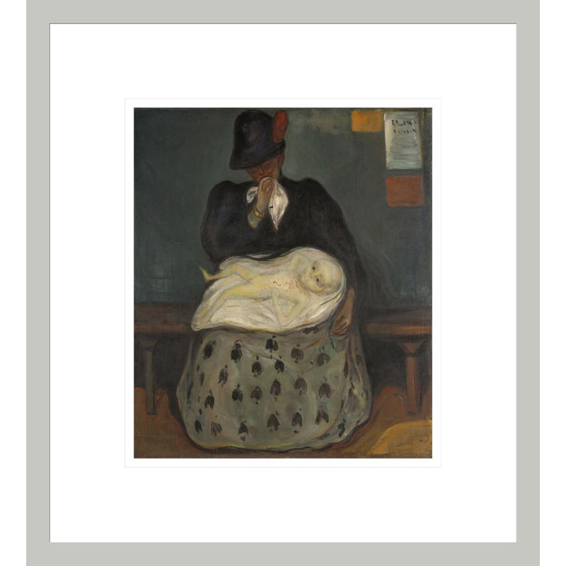 «Inheritance» par Edvard Munch, impression giclée sur cadre, 15.17" H x 13.75" W