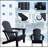 HDPE Adirondack Chair With Cup Holder, Durable And Comfortable For Outdoor Use, Weather-Resistant And Easy To Store-2114565063-2114565059