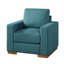 Fauteuil morse simple rembourré avec pieds en bois-1002946923