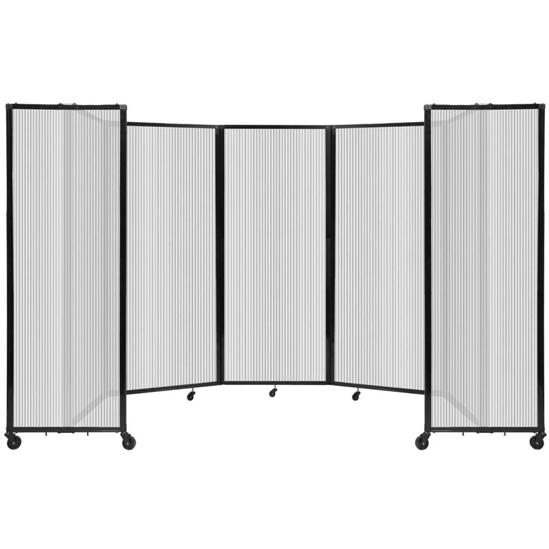 Cloison murale en polycarbonate 360, H 82 po x l 168 po, Transparent