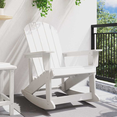 Adirondack Rocking Chair HDPE Outdoor Furniture Garden Seating Terrace