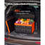 Bacs de rangement en plastique pliables avec couvercles, 45 L, caisses de rangement pliables empilables avec poignées, capacité de 44 lb par bac, contenants robustes, paniers peu encombrants, pour organiser la maison