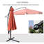 Brikene 265cm Tilt Cantilever Parasol-958161144