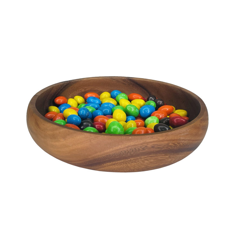 Bol de service multi-usages en bois d'acacia 8 " 