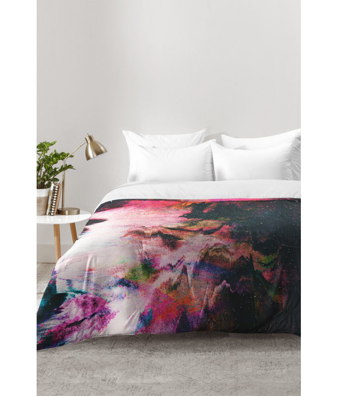 Adam Priester Modern & Contemporary Polyester Abstract Comforter, King Comforter + 2 King Shams