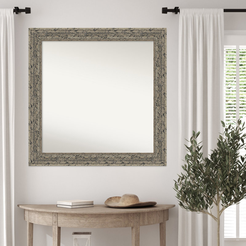 Miroir mural Attic, Silver, 31,5 po x 31,5 po