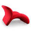 Chaise d'appoint rembourrée en métal Rosebud-2062759299