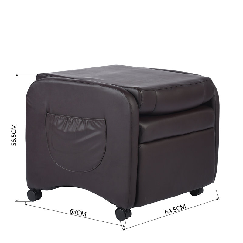 Abasi 64.5cm Wide Glider, Dark Brown