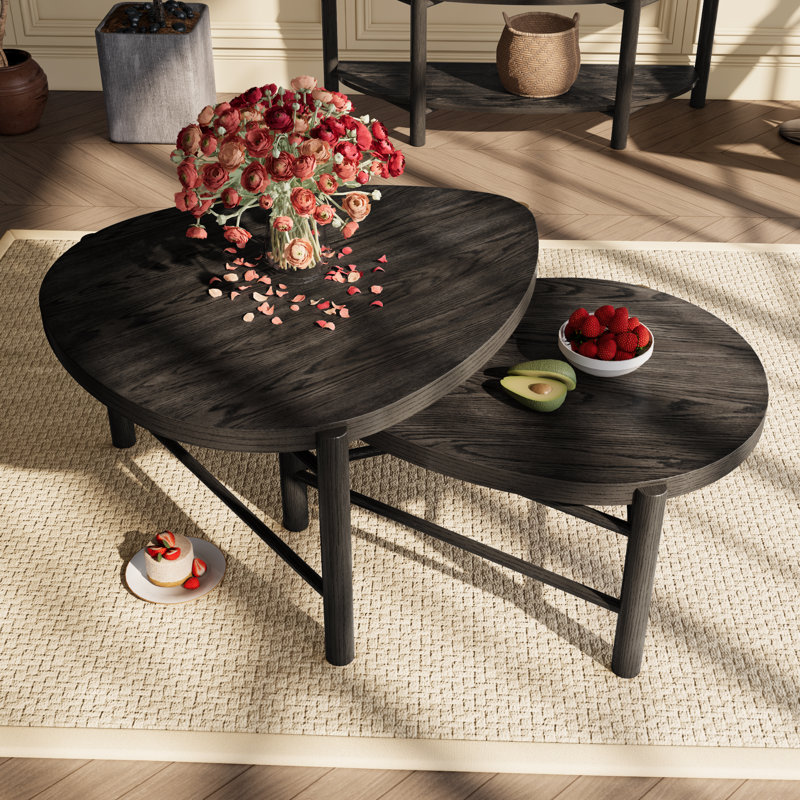 Table basse triangulaire Surbit, Noir