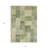 3' X 5' Artichoke Green Geometric Washable Indoor Outdoor Area Rug