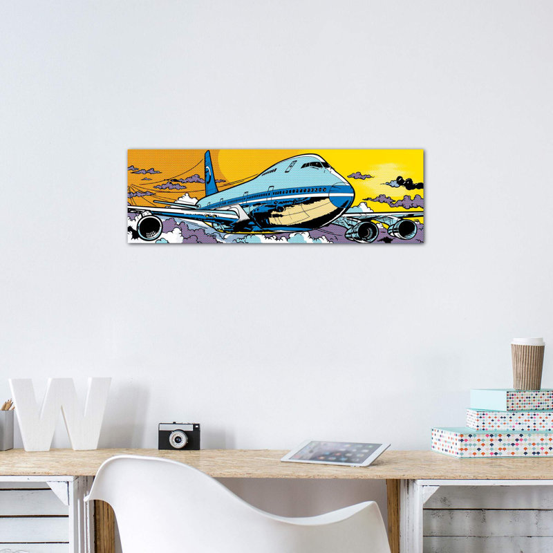 "747" par Toni Sanchez, impression panoramique sur toile, Toile tendue, H 16 po x l 48 po x P 1,5 po