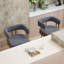 Chaise décorative moderne, chaise d'appoint de salon avec pieds en métal doré, sans roulettes-125536152