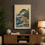 Figure Among Waves Japandi 1 Piece Wrapped Canvas Wall Art-468269481-468269483